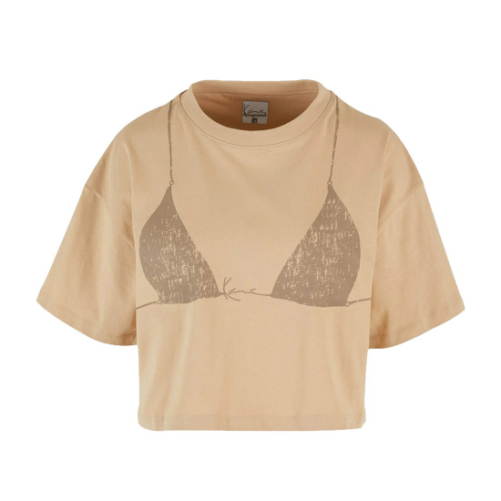 Karl Kani Γυναικεία κοντομάνικη μπλούζα Woven Signature Bikini Print Crop Tee